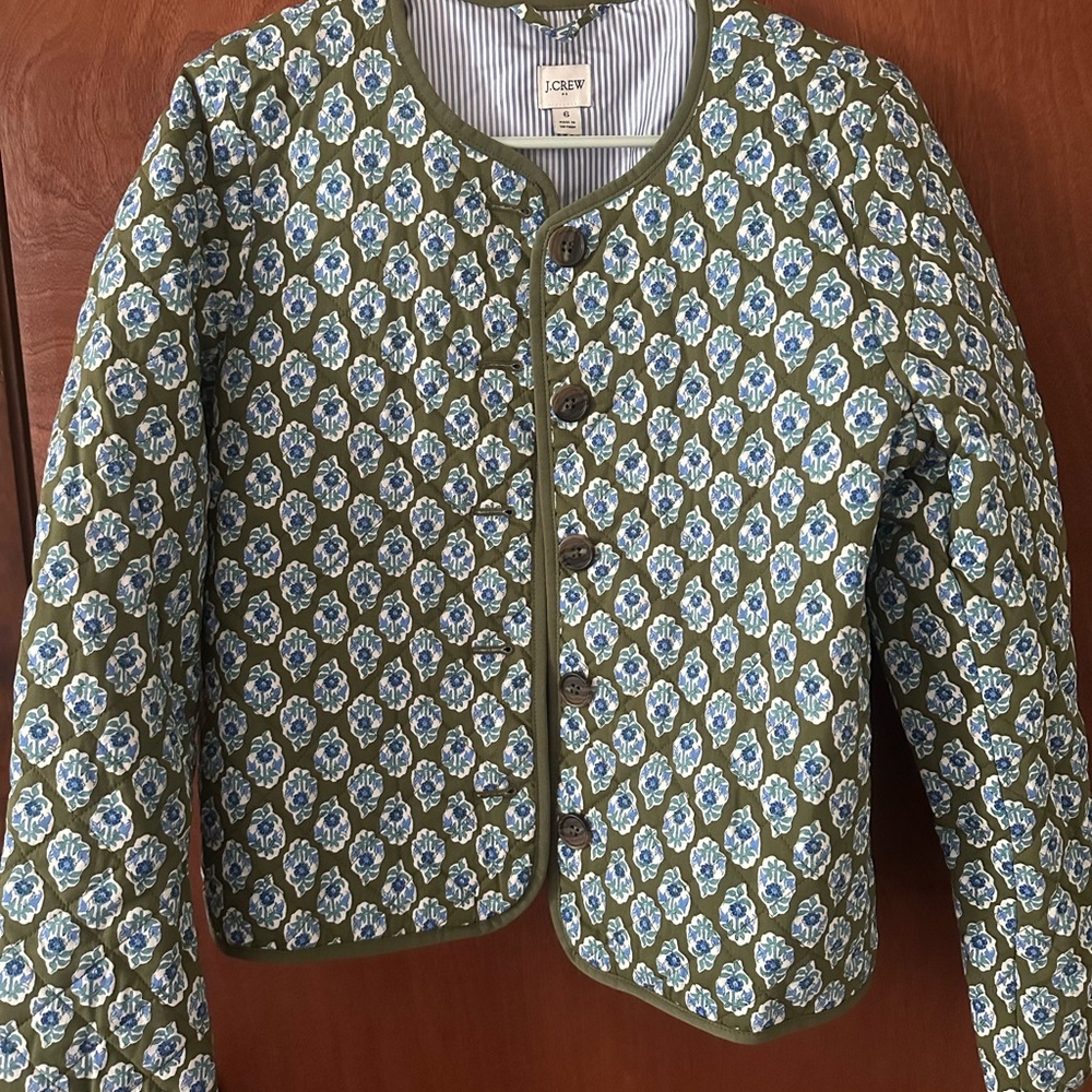 J. Crew Quilted Paisley Barn Jacket - Picture 4 of 4